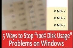 5 Ways to Stop 100% Disk Usage Problems on Windows