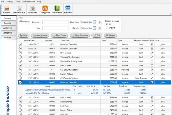 SimpleSoft Simple Invoice 3.25.0.9 | Portable