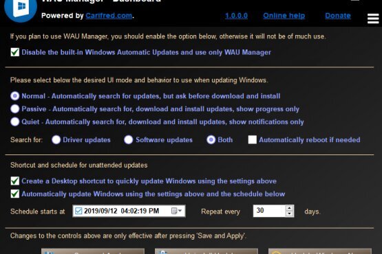 WAU (Windows Automatic Updates) Manager 3.6.1.0