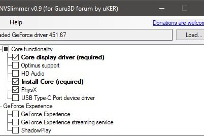 NVSlimmer 0.13 (NVIDIA Driver Slimming Utility) Portable