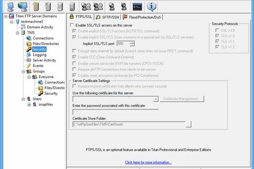 Titan FTP Server Enterprise 2019 Build 3676