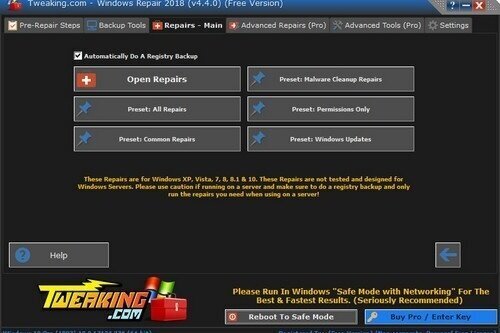 Tweaking.com Windows Repair (All In One) 2022 4.14 | Portable