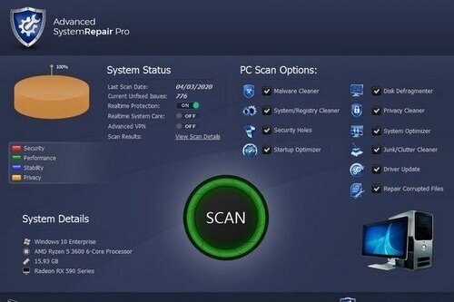 Advanced System Repair Pro 2.0.0.8 | Portable