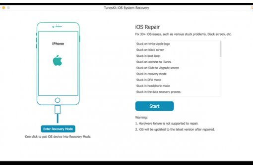 TunesKit iOS System Recovery 4.5.0.41