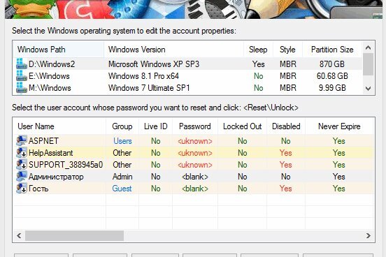 Windows Login Unlocker 2.1 | Pro | WinPE