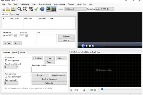 Subtitle Edit 4.0.8 | Portable