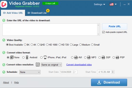 Auslogics Video Grabber Pro 1.0.0.11 | RePack by elchupacabra | Portable