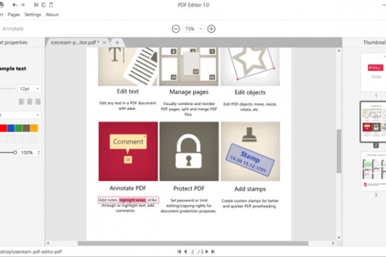 Icecream PDF Editor PRO 3.27 | Portable | RePack by elchupacabra