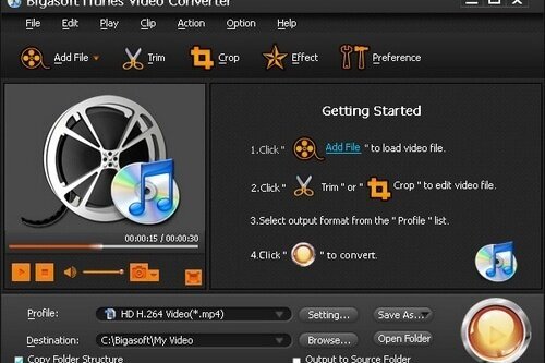 Bigasoft iTunes Video Converter 4.2.2.5206