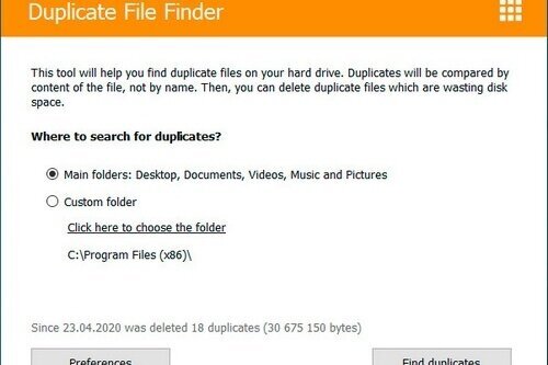 Duplicate File Finder Professional 2024.06