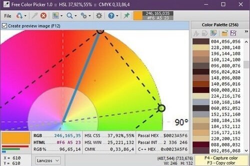 Free Color Picker 1.2.1 Portable