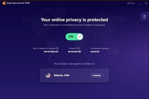 Avast SecureLine VPN 5.10.5430