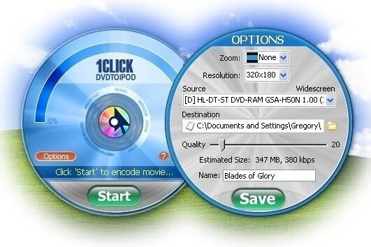 1CLICK DVDTOIPOD 3.2.2.1