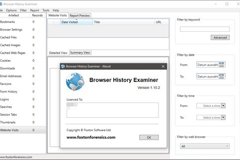 Browser History Examiner 1.15.2