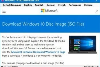 Windows 10 ISO Download Tool 1.2.1.14 Portable