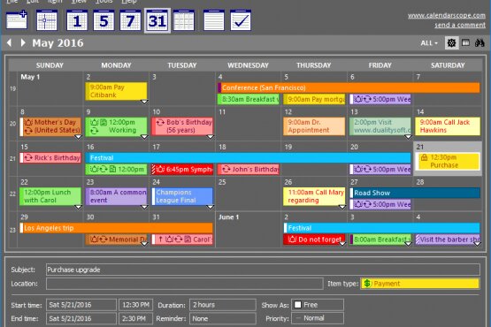 Calendarscope 12.5.2.3 | Portable