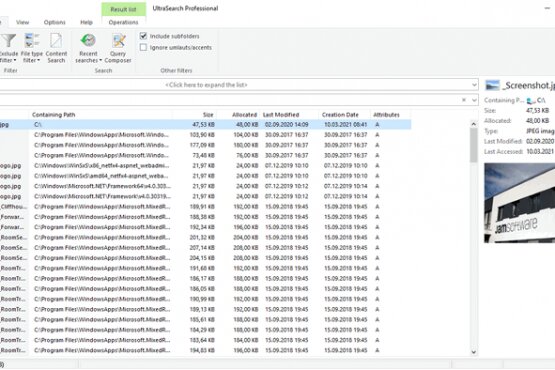 JAM Software UltraSearch Professional 4.6.0.1091 | Portable