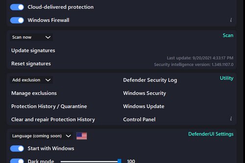 DefenderUI 1.30 | Pro