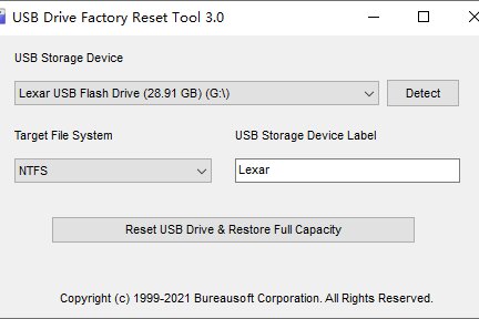 USB Drive Factory Reset Tool 3.0 | Portable