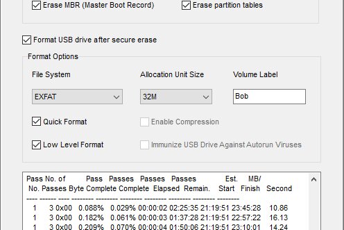 USB Secure Erase Pro 6.0 | Portable