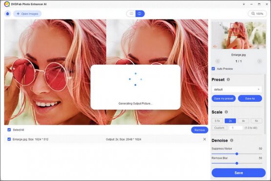 DVDFab Photo Enhancer AI 1.0.2.3