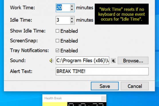 VovSoft Health Break Reminder 1.7 | Portable