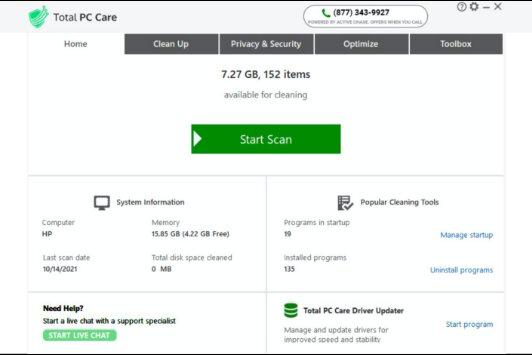 Total PC Care 7.5.0.0