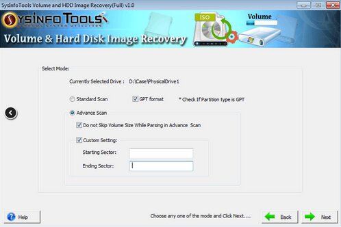 SysInfoTools Volume and HDD Image Recovery 22.0