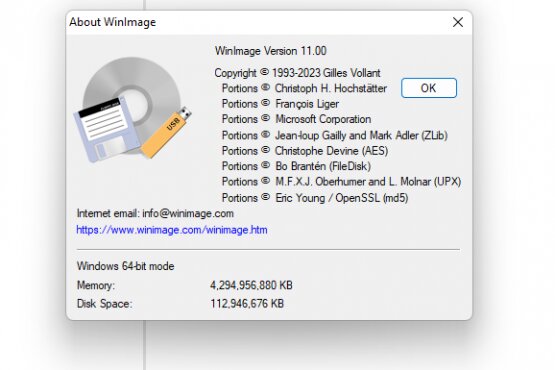 WinImage 11.00 | Portable