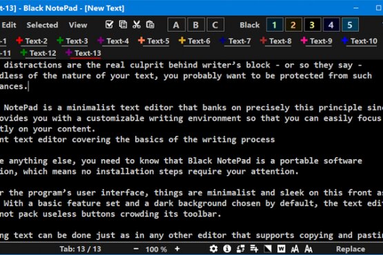 Black NotePad 2.3.0.26