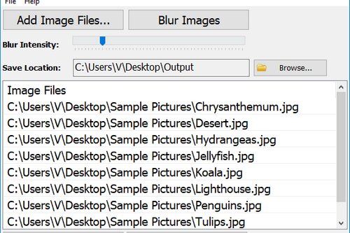 VovSoft Blur Multiple Images 2.1.0