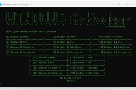 Windows Activator by Goddy 5.0