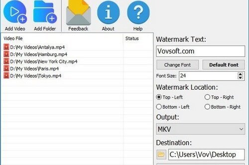 VovSoft Watermark Video 2.1 | Portable