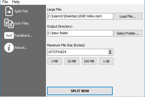 VovSoft File Splitter and Joiner 2.1 | Portable