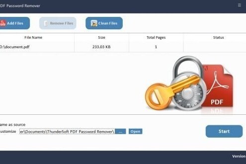 ThunderSoft PDF Password Remover 3.6.8