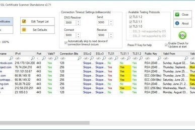 NetScanTools SSL Certificate Scanner 2.80