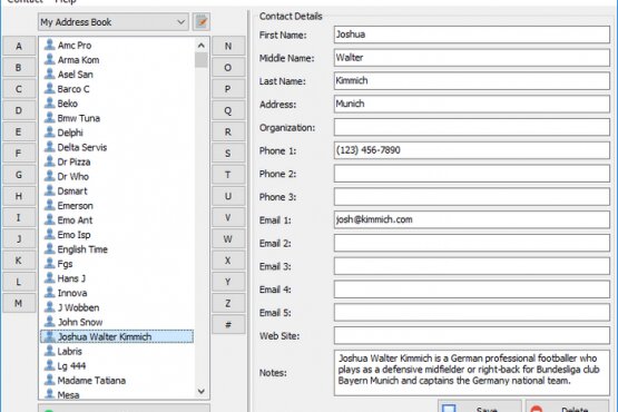 Vovsoft Contact Manager 1.6