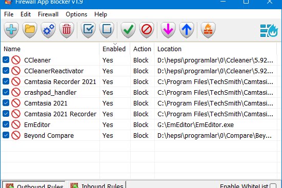 Firewall App Blocker (Fab) v1.9