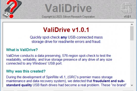 ValiDrive 1.0.1 Portable