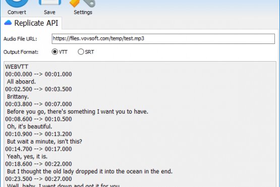 Vovsoft Speech to Subtitle Converter 1.0 | Portable