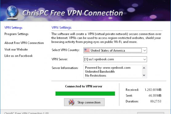 ChrisPC Free VPN Connection 4.24.1120