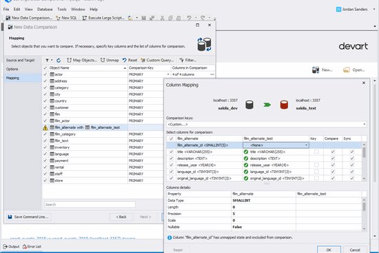 dbForge Data Compare for MySQL Professional 10.0.60