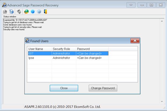 ElcomSoft Advanced Sage Password Recovery 2.78.2530