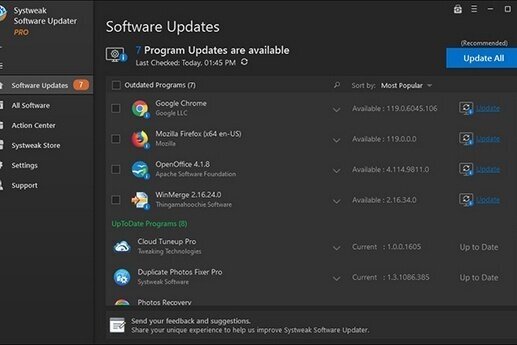 Systweak Software Updater Pro 1.0.23.11108