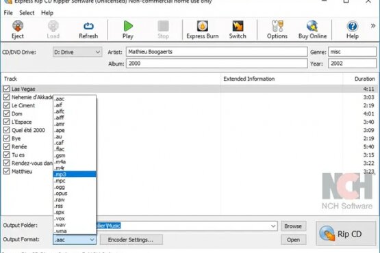 NCH Software Express Rip Plus v6.00