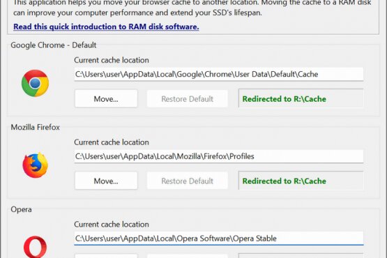 SoftPerfect Cache Relocator 1.8 Portable