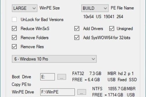 Make WinPE 8.3 Portable
