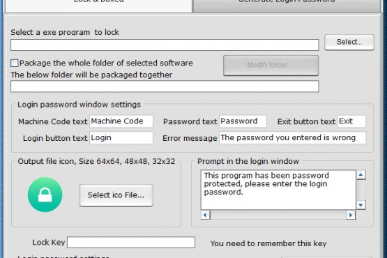 Exe Lock and Boxed Encryption Tool 2.6 Portable