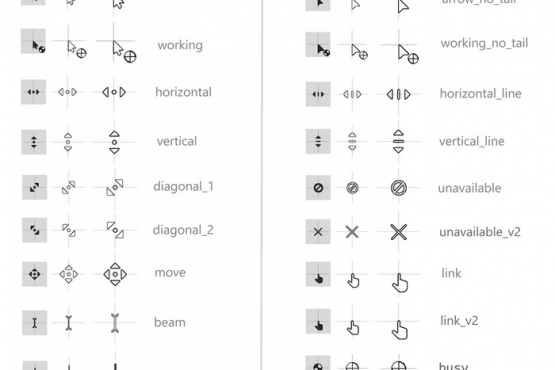 Modern Inverted Mouse Cursors for Windows 3.6.0