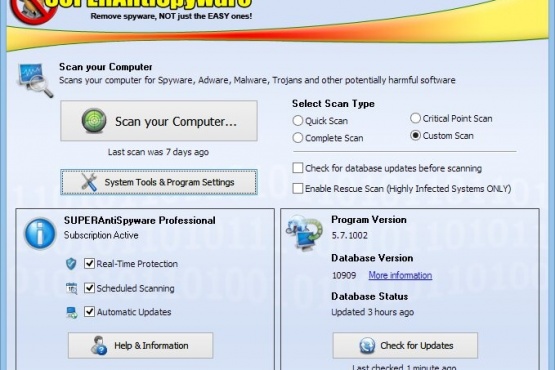 SUPERAntiSpyware 10.0.1270 Free | Pro | Portable